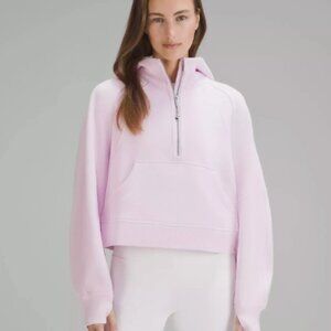 Preowned Lululemon Scuba Oversized Half-Zip Hoodie Meadowsweet Pink